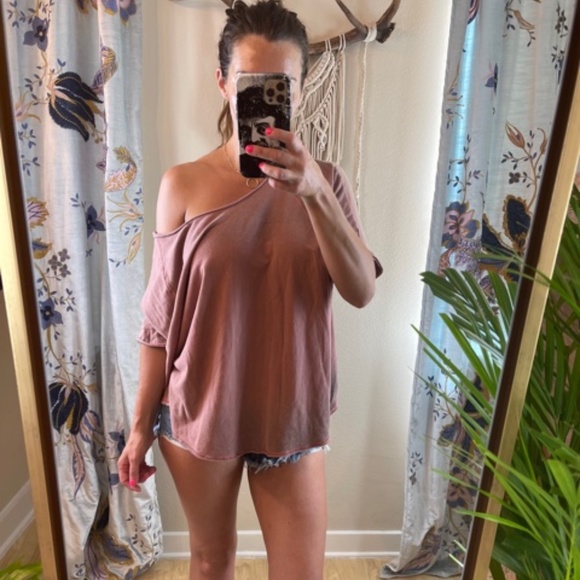 mrsalliexo • Playful Mauve Dolman Tee • S